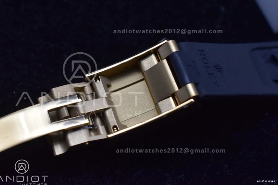 Best 759 Daytona 116518 Black Oysterflex 1:1 Dial Breathable SA Rubber Strap on Edition Clean 1202